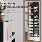 Organizzatore di scarpe da appendere alla porta, Scarpiera sospesa - 20 grandi tasche, Tessuto Oxford a 10 livelli con 4 ganci in metallo, Adatto a scarpe fino alla taglia 49, 163A x 51L x 18P cm