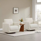 Poltrona Girevole Moderna Spruce&Spring con Cuscino Schienale Sciolto