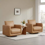 Poltrona Girevole Moderna Spruce&Spring con Cuscino Schienale Sciolto