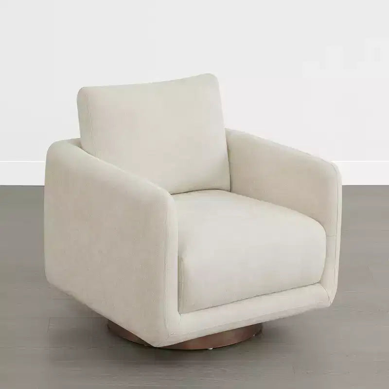 Poltrona Girevole Moderna Spruce&Spring con Cuscino Schienale Sciolto