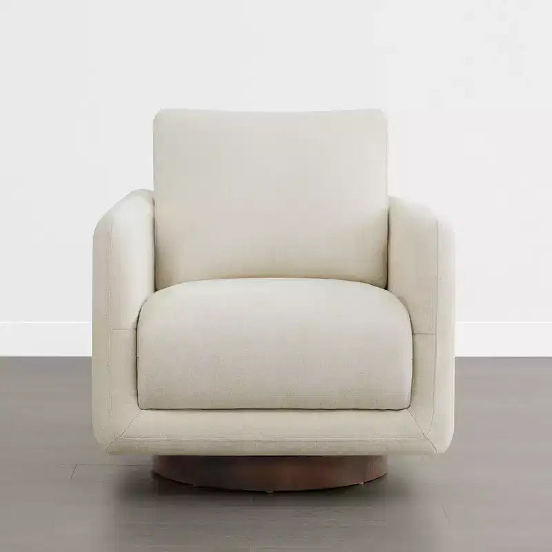 Poltrona Girevole Moderna Spruce&Spring con Cuscino Schienale Sciolto