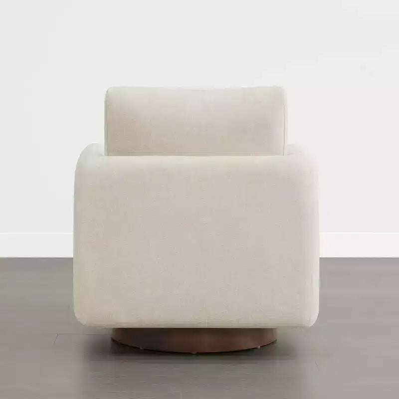Poltrona Girevole Moderna Spruce&Spring con Cuscino Schienale Sciolto