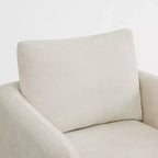 Poltrona Girevole Moderna Spruce&Spring con Cuscino Schienale Sciolto