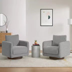 Poltrona Girevole Moderna Spruce&Spring con Cuscino Schienale Sciolto