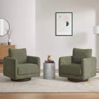 Poltrona Girevole Moderna Spruce&Spring con Cuscino Schienale Sciolto