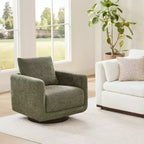 Poltrona Girevole Moderna Spruce&Spring con Cuscino Schienale Sciolto
