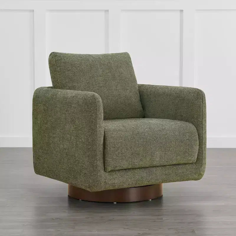 Poltrona Girevole Moderna Spruce&Spring con Cuscino Schienale Sciolto