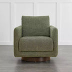 Poltrona Girevole Moderna Spruce&Spring con Cuscino Schienale Sciolto