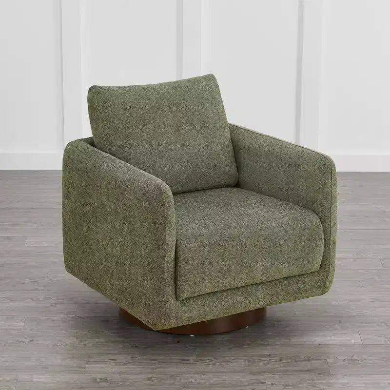 Poltrona Girevole Moderna Spruce&Spring con Cuscino Schienale Sciolto