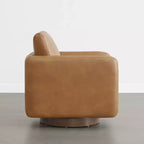 Poltrona Girevole Moderna Spruce&Spring con Cuscino Schienale Sciolto