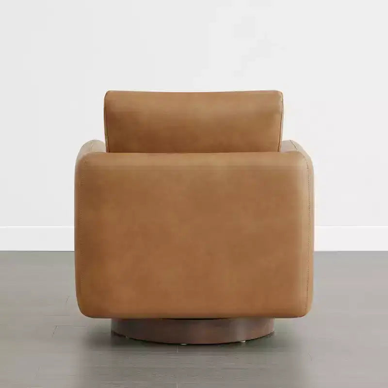 Poltrona Girevole Moderna Spruce&Spring con Cuscino Schienale Sciolto
