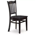 HomeStock Suburban Sophistication Sedia da pranzo con seduta in legno, set da 2