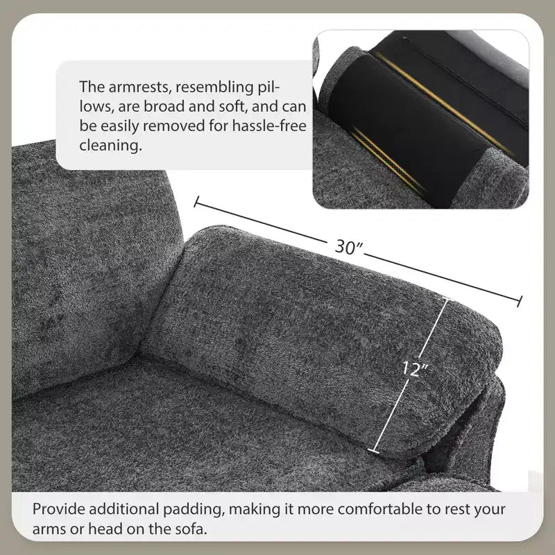 Set Divano Sezionale Modulare Trasformabile a 4 Posti, Divano ad Angolo con Funzione Letto Imbottito, Divanetto a Seduta Profonda con Pouf per Soggiorno, Ufficio, Appartamento