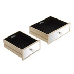 Tavolo toeletta con specchio a tre cassetti Console tavolo