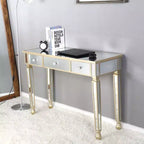 Tavolo toeletta con specchio a tre cassetti Console tavolo