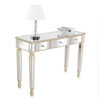 Tavolo toeletta con specchio a tre cassetti Console tavolo