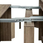 GDFStudio Torin Tavolo da pranzo moderno allungabile con ripiano portaoggetti