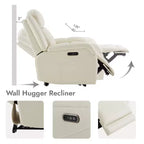 Fauteuil inclinable électrique Spruce & Spring avec appuie-tête électrique et ports de chargement
