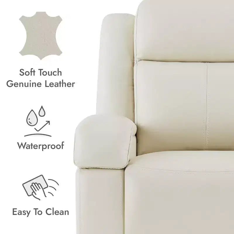 Fauteuil inclinable électrique Spruce & Spring avec appuie-tête électrique et ports de chargement