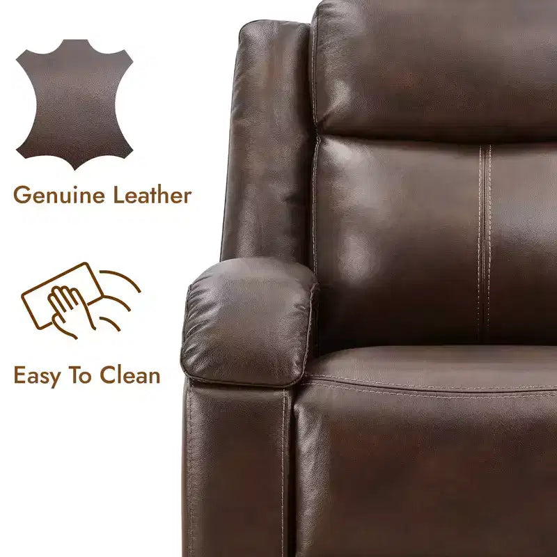 Fauteuil inclinable électrique Spruce & Spring avec appuie-tête électrique et ports de chargement