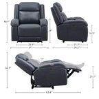 Fauteuil inclinable électrique Spruce & Spring avec appuie-tête électrique et ports de chargement