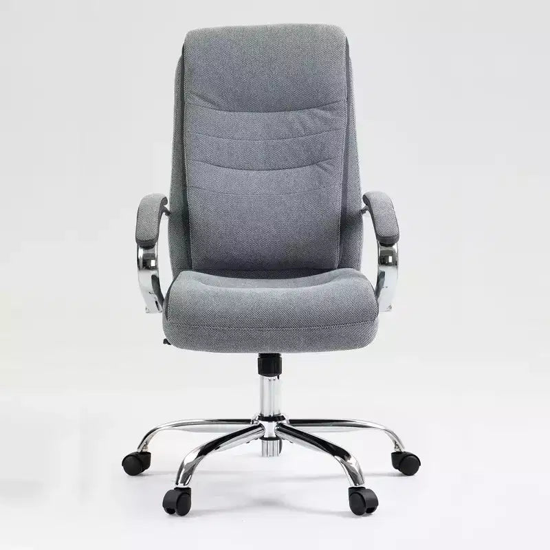 Sedia da ufficio Okak moderna, ergonomica e imbottita con schienale alto, sedia girevole regolabile per ufficio, studio, cameretta