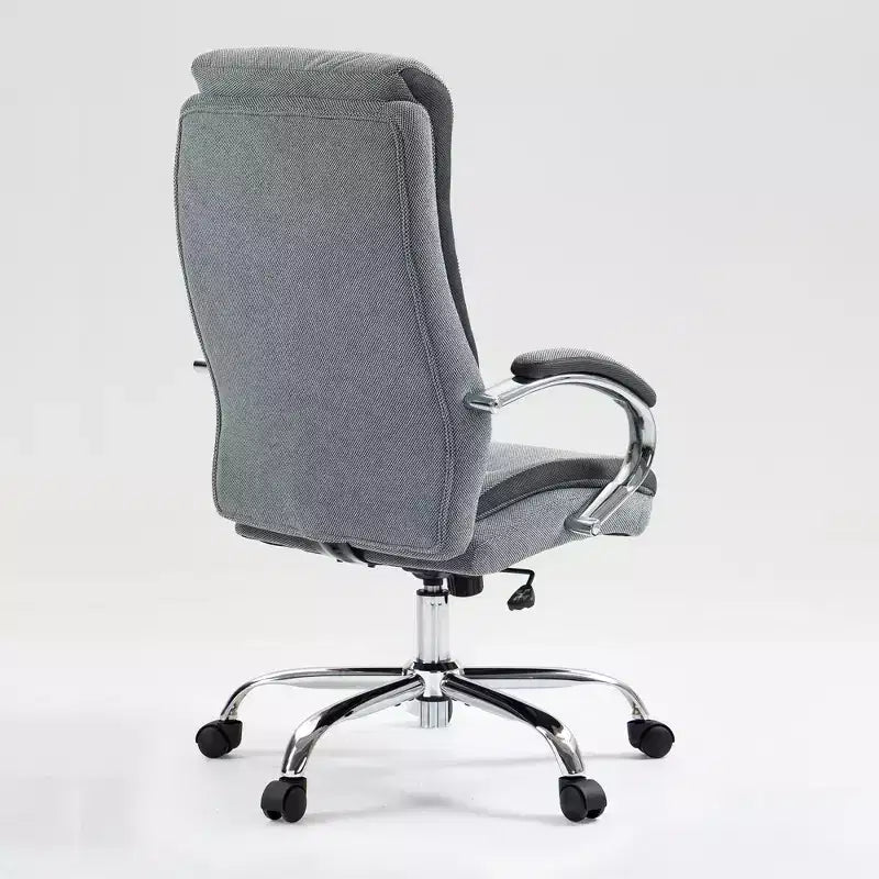 Sedia da ufficio Okak moderna, ergonomica e imbottita con schienale alto, sedia girevole regolabile per ufficio, studio, cameretta