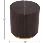 Meridian Furniture, Tavolino Nile in rovere marrone