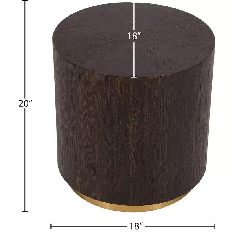 Meridian Furniture, Tavolino Nile in rovere marrone