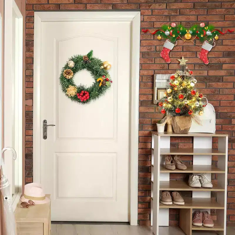 Albero da tavolo floccato Acekool da 90 cm: atmosfera stagionale istantanea con illuminazione wireless