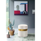 Meridian Furniture, Pouf/Sgabello Hailey in Velluto