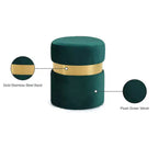 Meridian Furniture, Pouf/Sgabello Hailey in Velluto