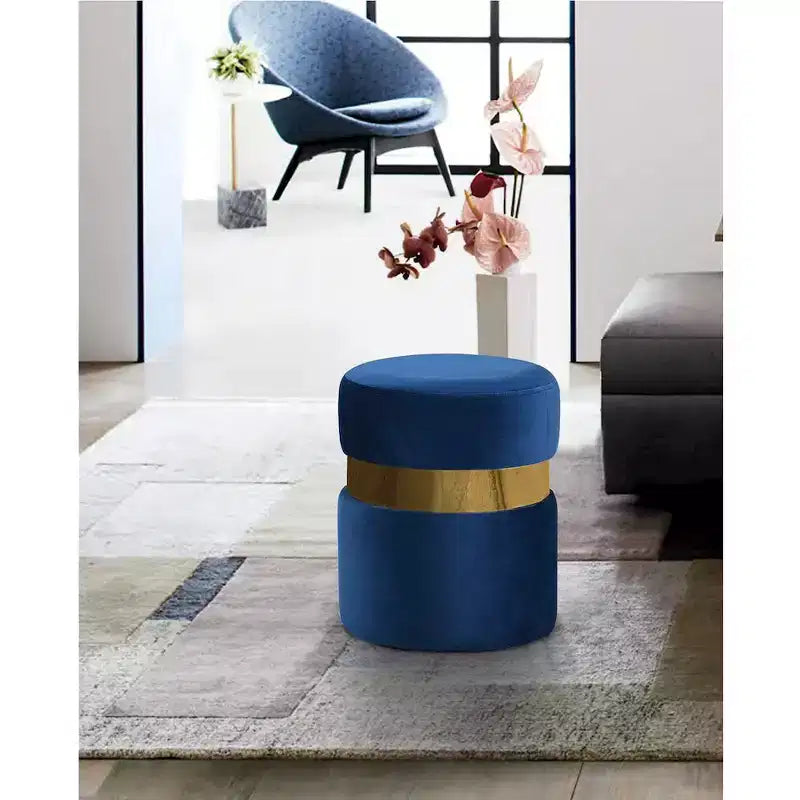 Meridian Furniture, Pouf/Sgabello Hailey in Velluto