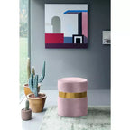 Meridian Furniture, Pouf/Sgabello Hailey in Velluto