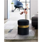 Meridian Furniture, Pouf/Sgabello Hailey in Velluto
