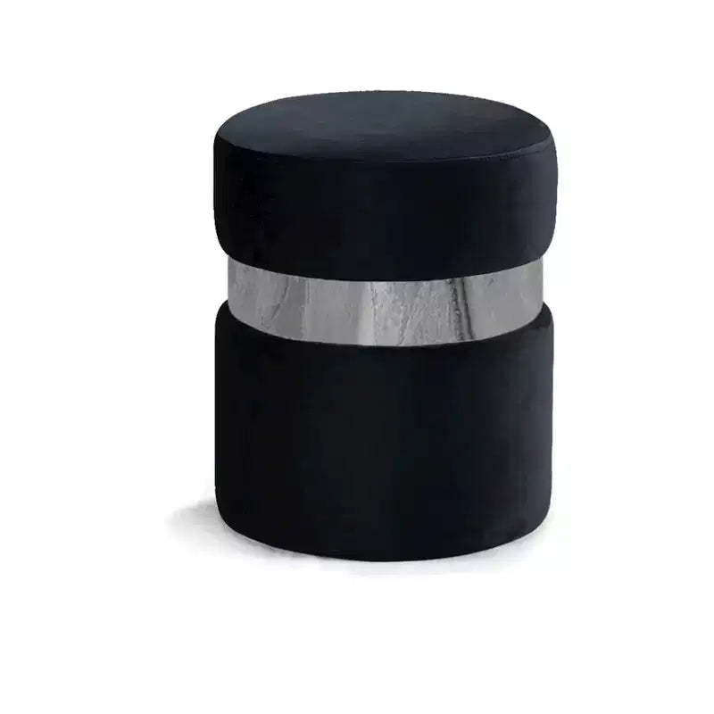 Meridian Furniture, Pouf/Sgabello Hailey in Velluto