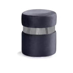 Meridian Furniture, Pouf/Sgabello Hailey in Velluto