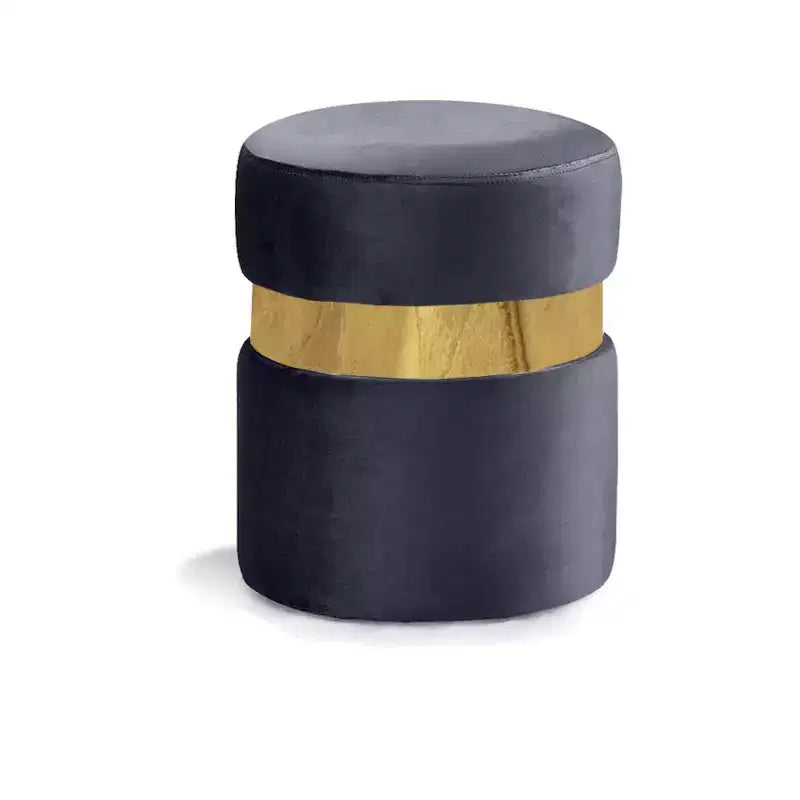 Meridian Furniture, Pouf/Sgabello Hailey in Velluto
