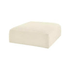 Meridian Furniture, Pouf in tessuto performante a coste shaggy
