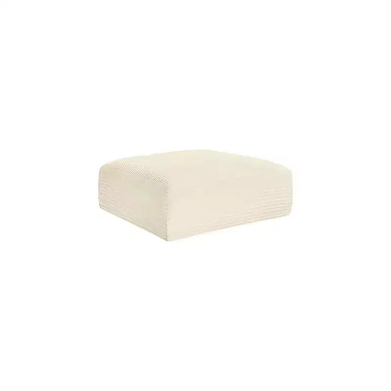 Meridian Furniture, Pouf in tessuto performante a coste shaggy