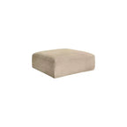 Meridian Furniture, Pouf in tessuto performante a coste shaggy