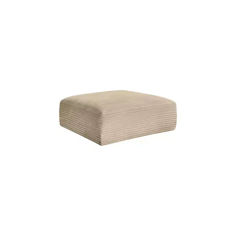Meridian Furniture, Pouf in tessuto performante a coste shaggy