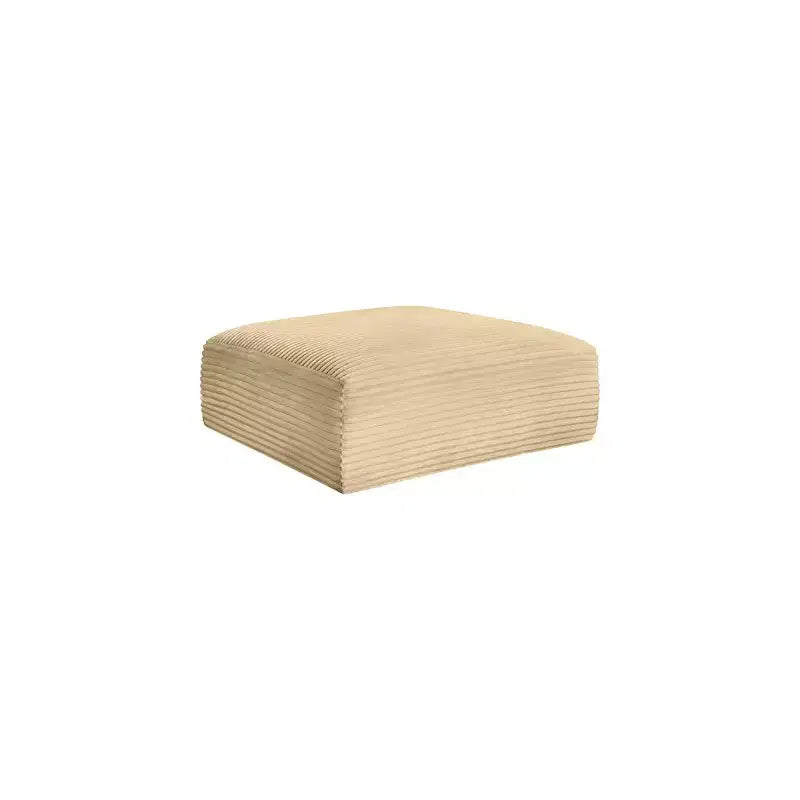 Meridian Furniture, Pouf in tessuto performante a coste shaggy