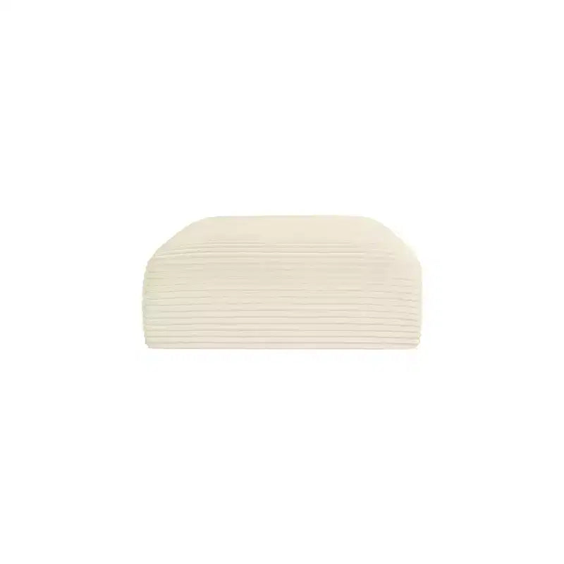 Meridian Furniture, Pouf in tessuto performante a coste shaggy