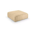 Meridian Furniture,Shaggy Corduroy Performance Fabric Ottoman