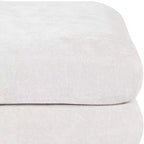 Meridian Furniture, Pouf Modulare Modulare Rivestito in Tessuto Chenille Stellar