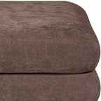 Meridian Furniture, Pouf Modulare Modulare Rivestito in Tessuto Chenille Stellar