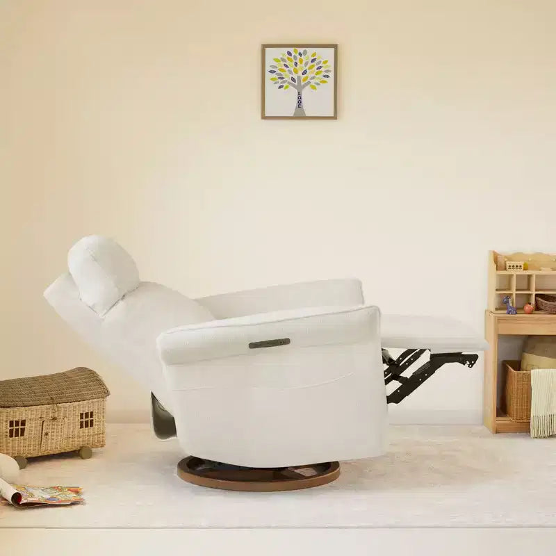 Poltrona reclinabile girevole elettrica triplo-motore Spruce & Spring per cameretta