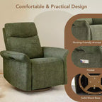Poltrona reclinabile girevole elettrica triplo-motore Spruce & Spring per cameretta