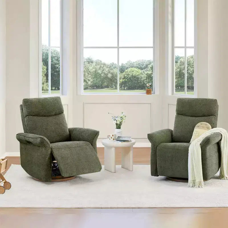 Poltrona reclinabile girevole elettrica triplo-motore Spruce & Spring per cameretta